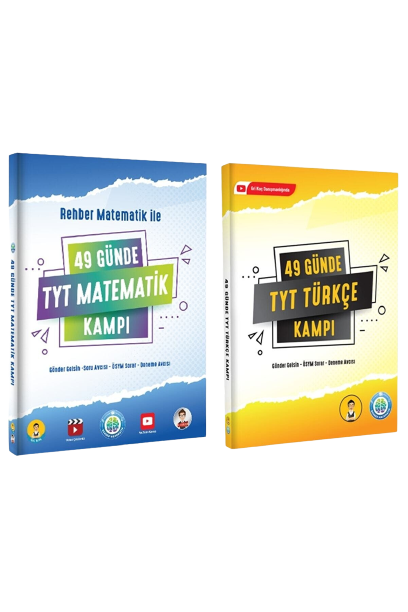 Tonguç Yayınları 49 Günde Tyt Matematik  Türkçe Kampı 2'li Set